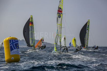Marseille France is hosting more than 200 sailors from 28 nations for the 2018 Junior Worl Championship of 49er, 49erFX and Nacra 17. Held from 28 august to 1st september 2018. © Pierick Jeannoutot