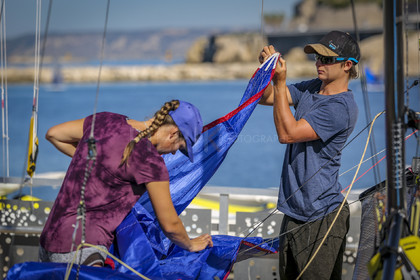 Marseilles France is hosting more than 200 sailors from 28 nations for the 2018 Junior Worl Championship of 49er, 49erFX and Nacra 17. Held from 28 august to 1st september 2018. © Pierick Jeannoutot