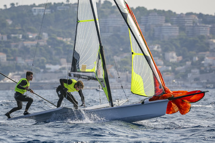 Marseille France is hosting more than 200 sailors from 28 nations for the 2018 Junior Worl Championship of 49er, 49erFX and Nacra 17. Held from 28 august to 1st september 2018. © Pierick Jeannoutot