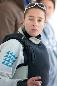 Ingrid Petitjean et Olivier Backes lors du baptême de leur Nacra 17 à la SNM. En route pour les JO de Rio