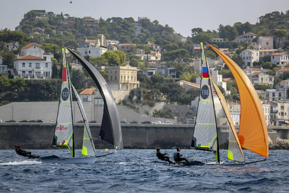 Marseille France is hosting more than 200 sailors from 28 nations for the 2018 Junior Worl Championship of 49er, 49erFX and Nacra 17. Held from 28 august to 1st september 2018. © Pierick Jeannoutot