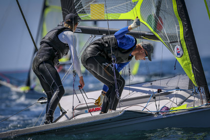 Marseilles France is hosting more than 200 sailors from 28 nations for the 2018 Junior Worl Championship of 49er, 49erFX and Nacra 17. Held from 28 august to 1st september 2018. © Pierick Jeannoutot