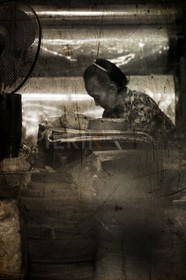Dans la boutique de tissu, Phan Thiet