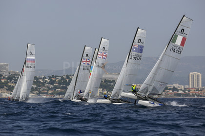 Marseille France is hosting more than 200 sailors from 28 nations for the 2018 Junior Worl Championship of 49er, 49erFX and Nacra 17. Held from 28 august to 1st september 2018. © Pierick Jeannoutot