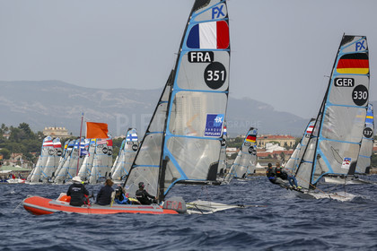 Marseille France is hosting more than 200 sailors from 28 nations for the 2018 Junior Worl Championship of 49er, 49erFX and Nacra 17. Held from 28 august to 1st september 2018. © Pierick Jeannoutot
