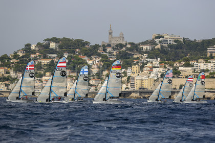 Marseille France is hosting more than 200 sailors from 28 nations for the 2018 Junior Worl Championship of 49er, 49erFX and Nacra 17. Held from 28 august to 1st september 2018. © Pierick Jeannoutot