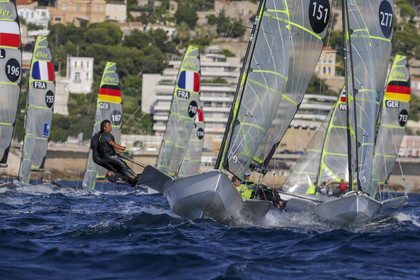 Marseille France is hosting more than 200 sailors from 28 nations for the 2018 Junior Worl Championship of 49er, 49erFX and Nacra 17. Held from 28 august to 1st september 2018. © Pierick Jeannoutot