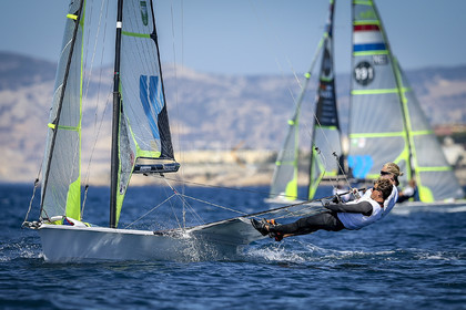 Marseilles France is hosting more than 200 sailors from 28 nations for the 2018 Junior Worl Championship of 49er, 49erFX and Nacra 17. Held from 28 august to 1st september 2018. © Pierick Jeannoutot