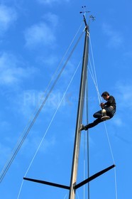 Préparation avant la régate