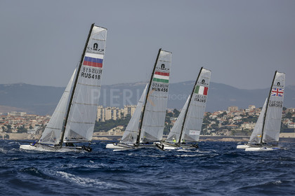 Marseille France is hosting more than 200 sailors from 28 nations for the 2018 Junior Worl Championship of 49er, 49erFX and Nacra 17. Held from 28 august to 1st september 2018. © Pierick Jeannoutot