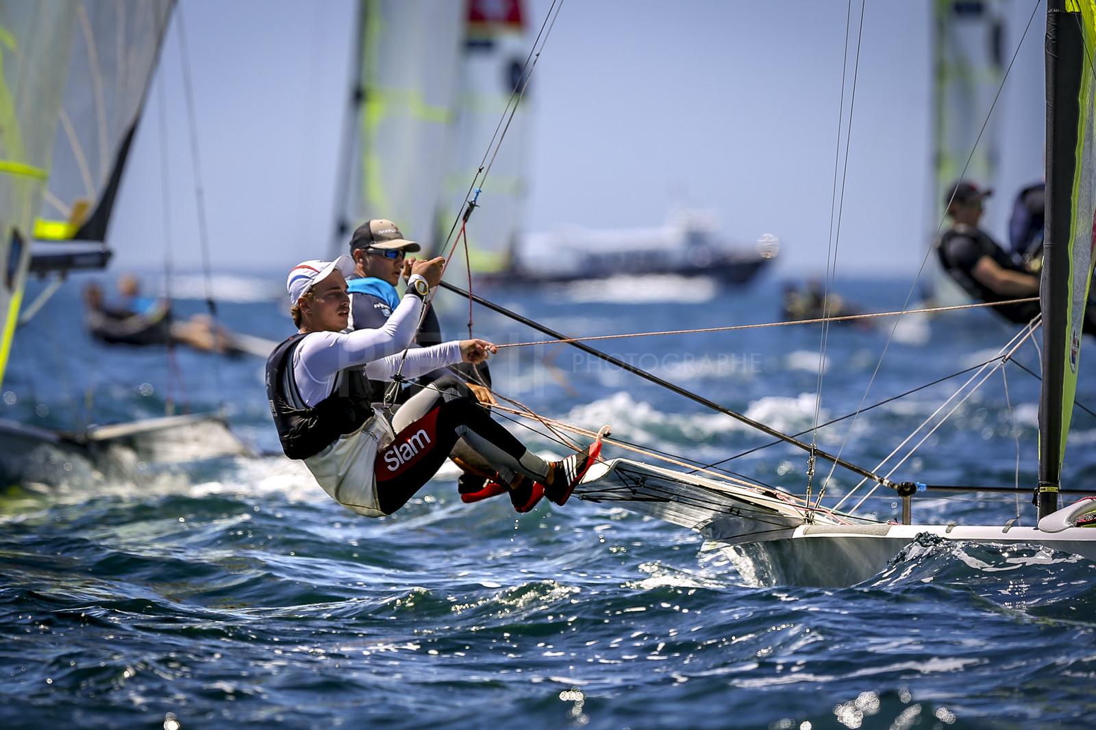 Marseilles France is hosting more than 200 sailors from 28 nations for the 2018 Junior Worl Championship of 49er, 49erFX and Nacra 17. Held from 28 august to 1st september 2018. © Pierick Jeannoutot