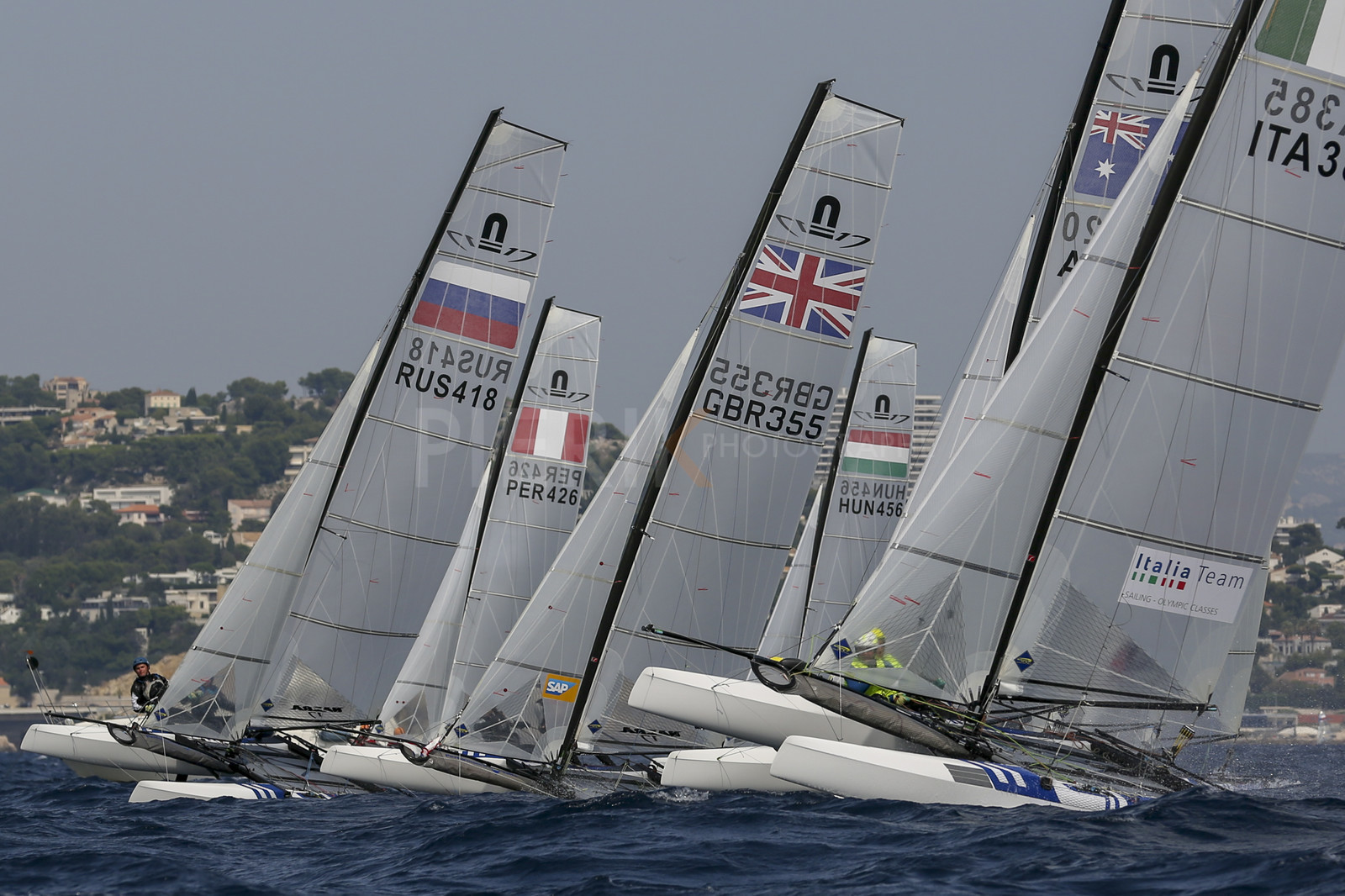 Marseille France is hosting more than 200 sailors from 28 nations for the 2018 Junior Worl Championship of 49er, 49erFX and Nacra 17. Held from 28 august to 1st september 2018. © Pierick Jeannoutot