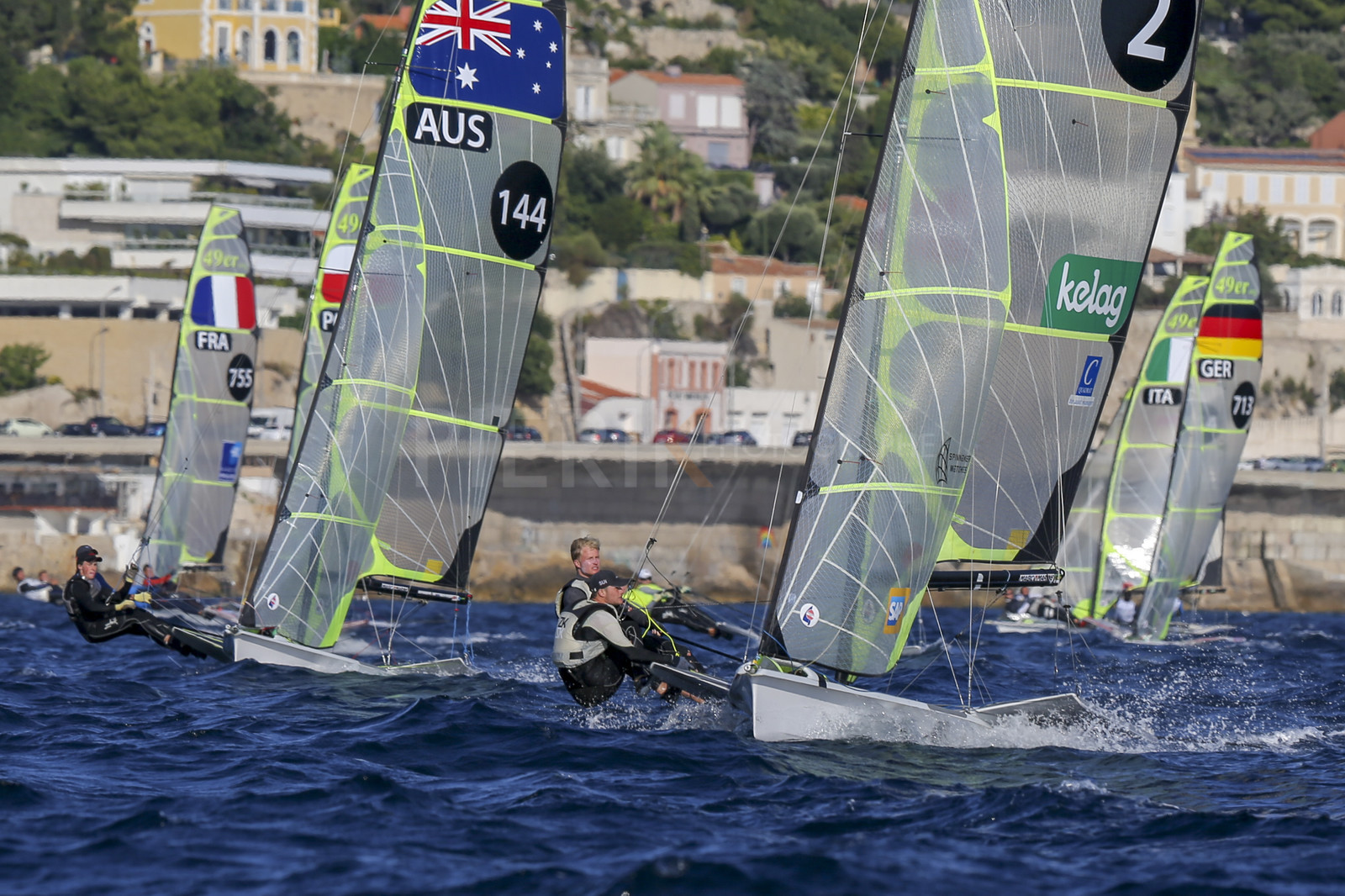 Marseille France is hosting more than 200 sailors from 28 nations for the 2018 Junior Worl Championship of 49er, 49erFX and Nacra 17. Held from 28 august to 1st september 2018. © Pierick Jeannoutot