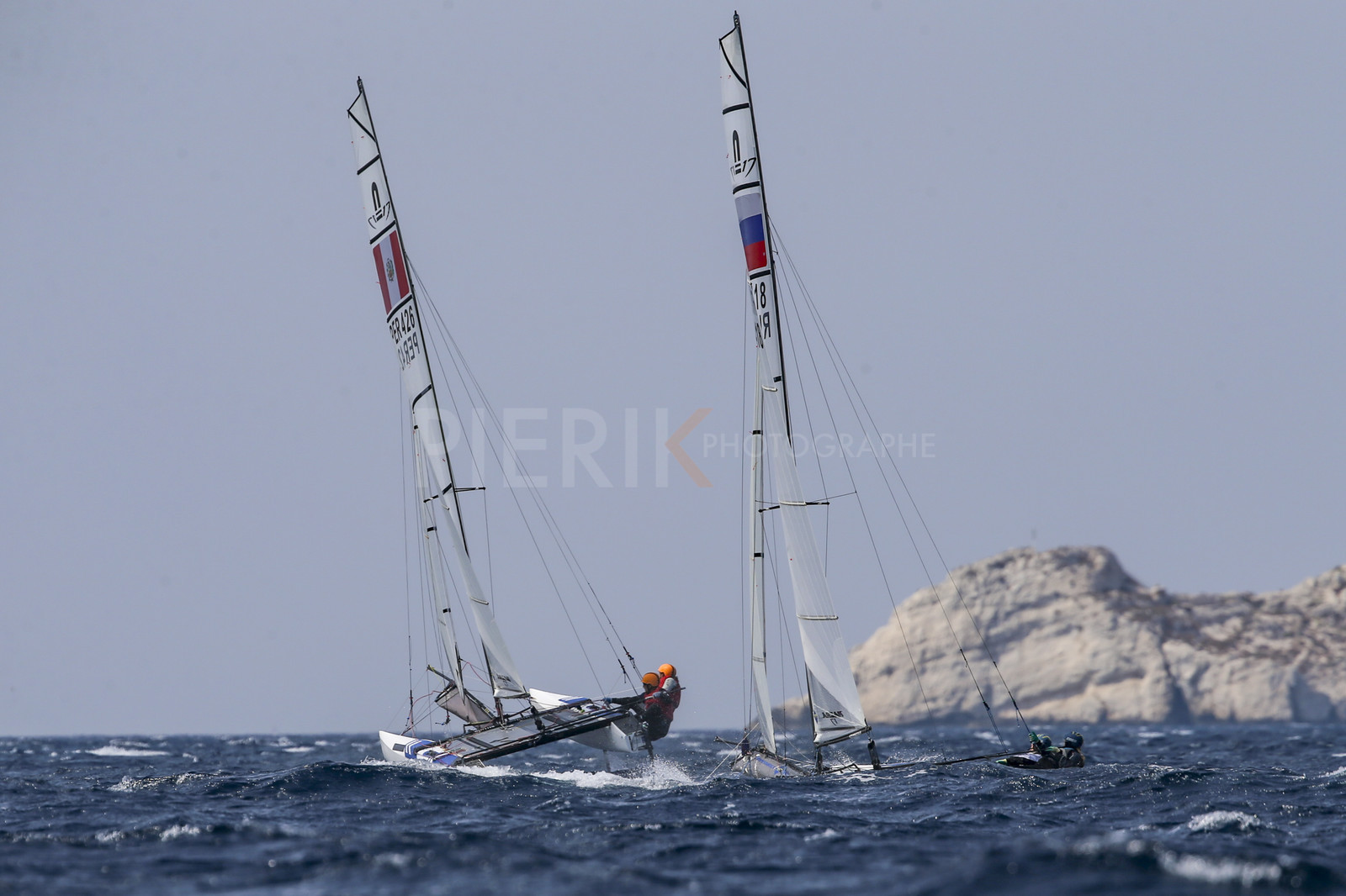 Marseille France is hosting more than 200 sailors from 28 nations for the 2018 Junior Worl Championship of 49er, 49erFX and Nacra 17. Held from 28 august to 1st september 2018. © Pierick Jeannoutot