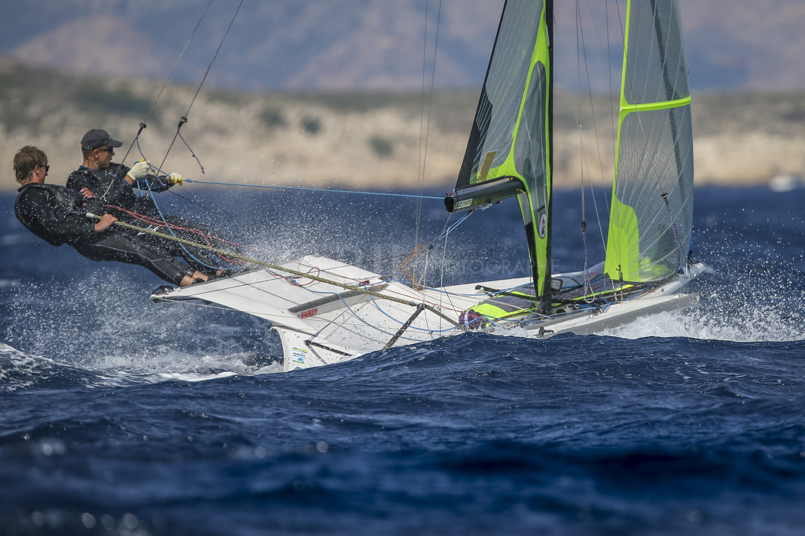 Marseille France is hosting more than 200 sailors from 28 nations for the 2018 Junior Worl Championship of 49er, 49erFX and Nacra 17. Held from 28 august to 1st september 2018. © Pierick Jeannoutot