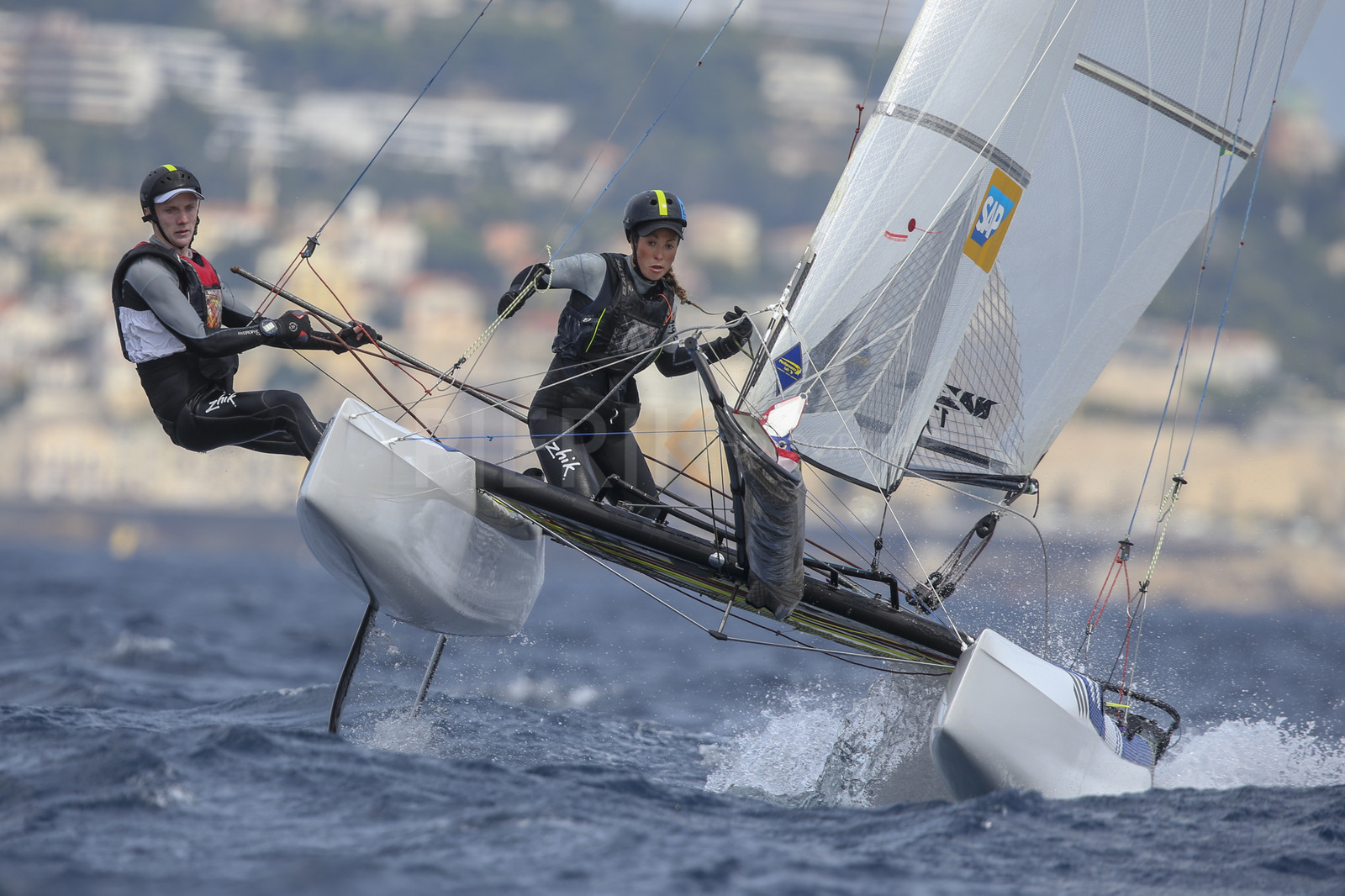 Marseille France is hosting more than 200 sailors from 28 nations for the 2018 Junior Worl Championship of 49er, 49erFX and Nacra 17. Held from 28 august to 1st september 2018. © Pierick Jeannoutot