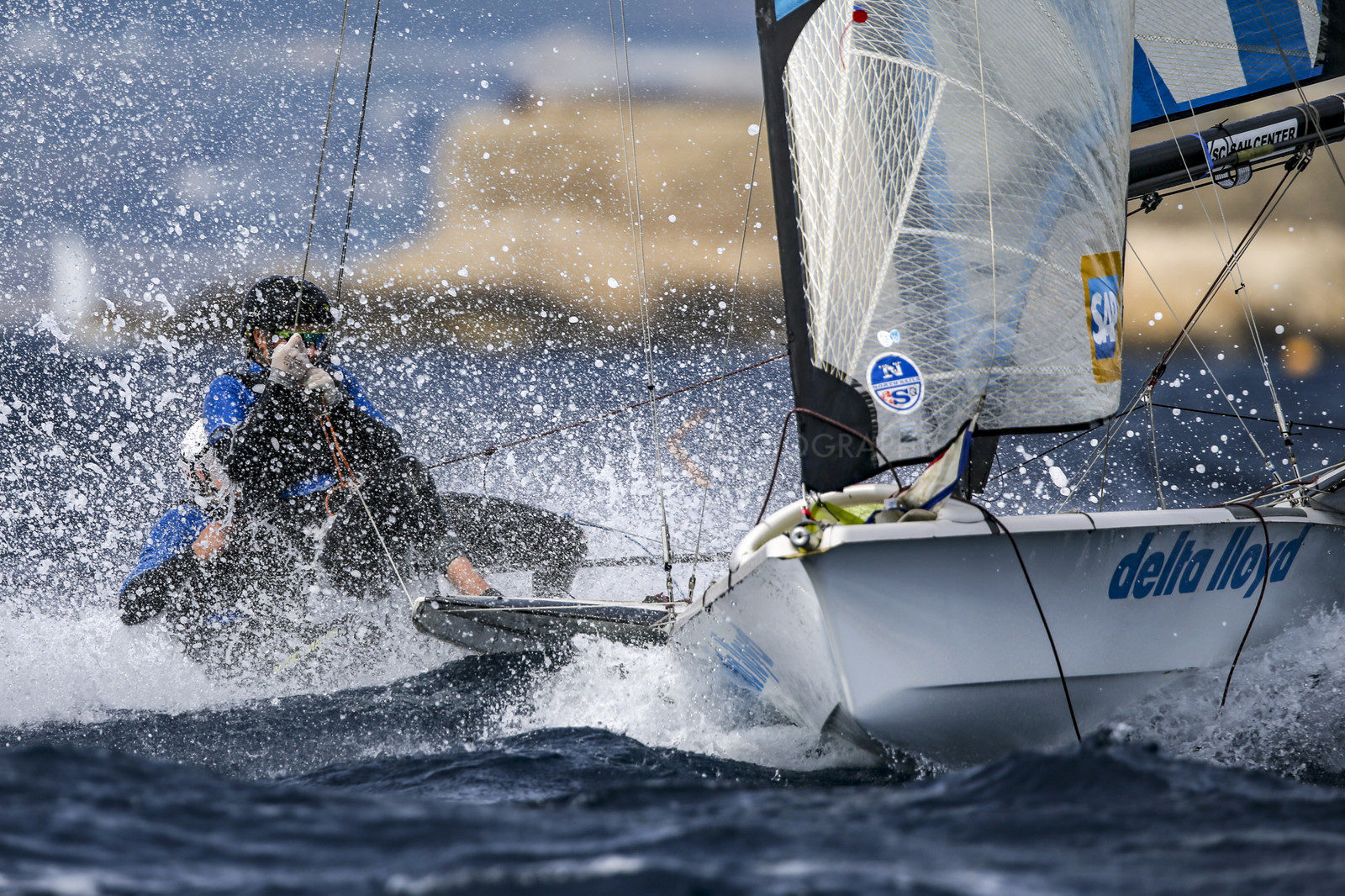 Marseille France is hosting more than 200 sailors from 28 nations for the 2018 Junior Worl Championship of 49er, 49erFX and Nacra 17. Held from 28 august to 1st september 2018. © Pierick Jeannoutot