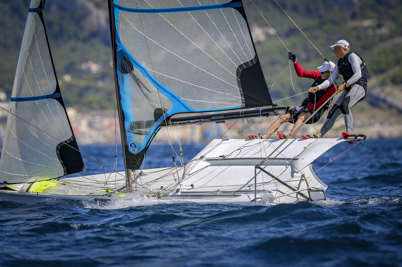 Marseilles France is hosting more than 200 sailors from 28 nations for the 2018 Junior Worl Championship of 49er, 49erFX and Nacra 17. Held from 28 august to 1st september 2018. © Pierick Jeannoutot