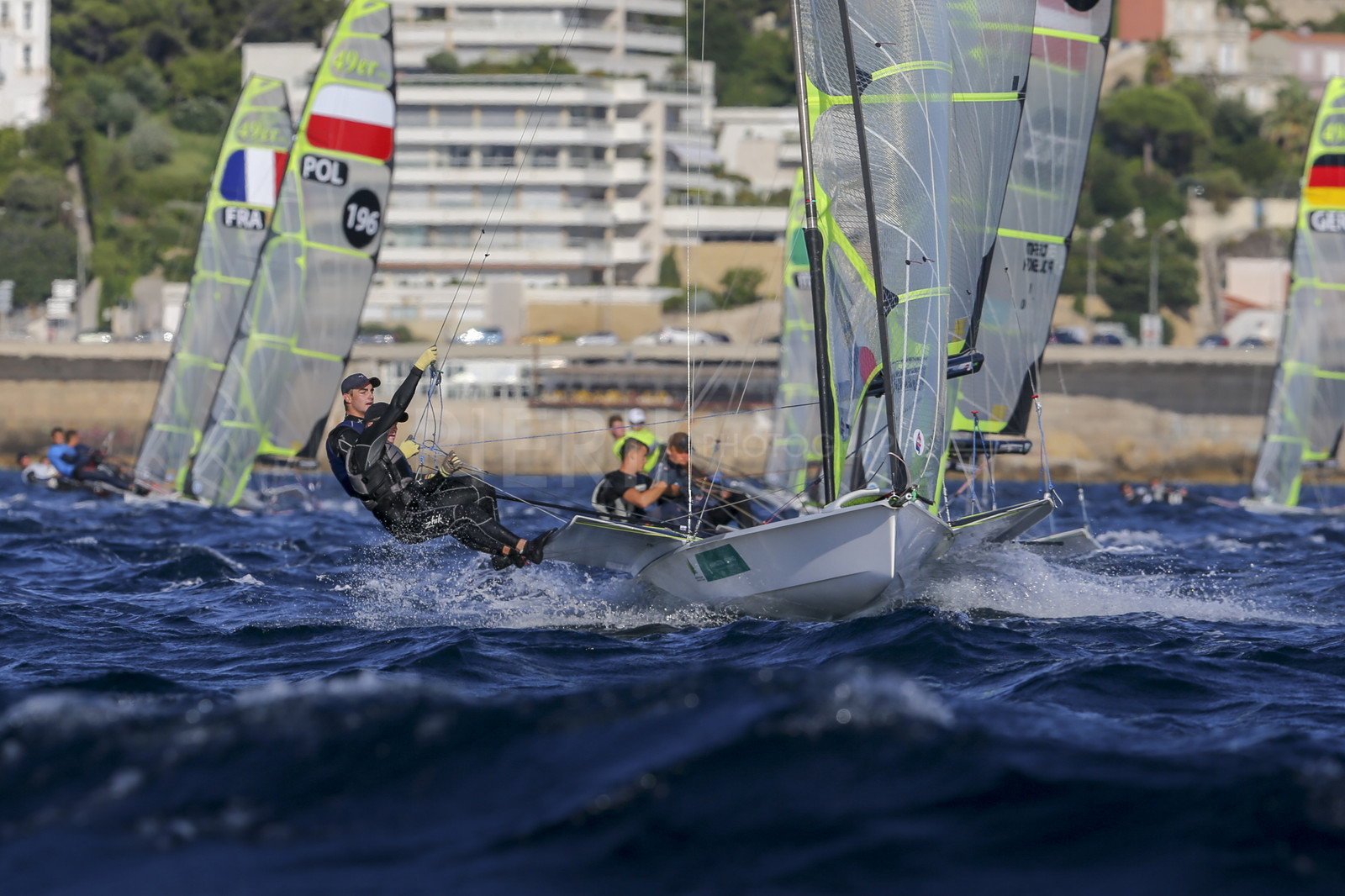 Marseille France is hosting more than 200 sailors from 28 nations for the 2018 Junior Worl Championship of 49er, 49erFX and Nacra 17. Held from 28 august to 1st september 2018. © Pierick Jeannoutot