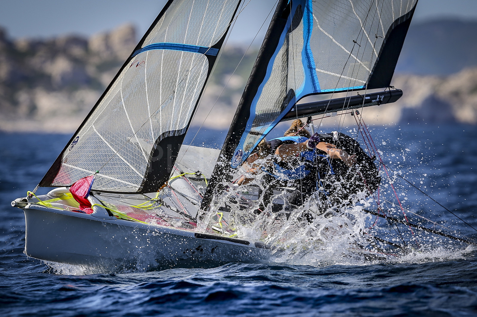Marseilles France is hosting more than 200 sailors from 28 nations for the 2018 Junior Worl Championship of 49er, 49erFX and Nacra 17. Held from 28 august to 1st september 2018. © Pierick Jeannoutot