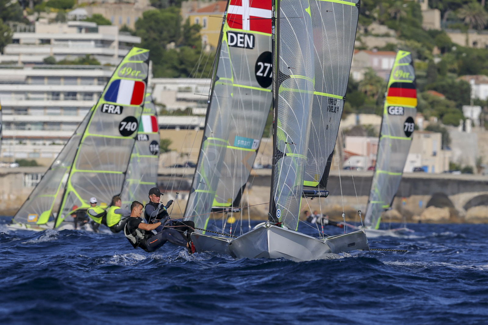 Marseille France is hosting more than 200 sailors from 28 nations for the 2018 Junior Worl Championship of 49er, 49erFX and Nacra 17. Held from 28 august to 1st september 2018. © Pierick Jeannoutot