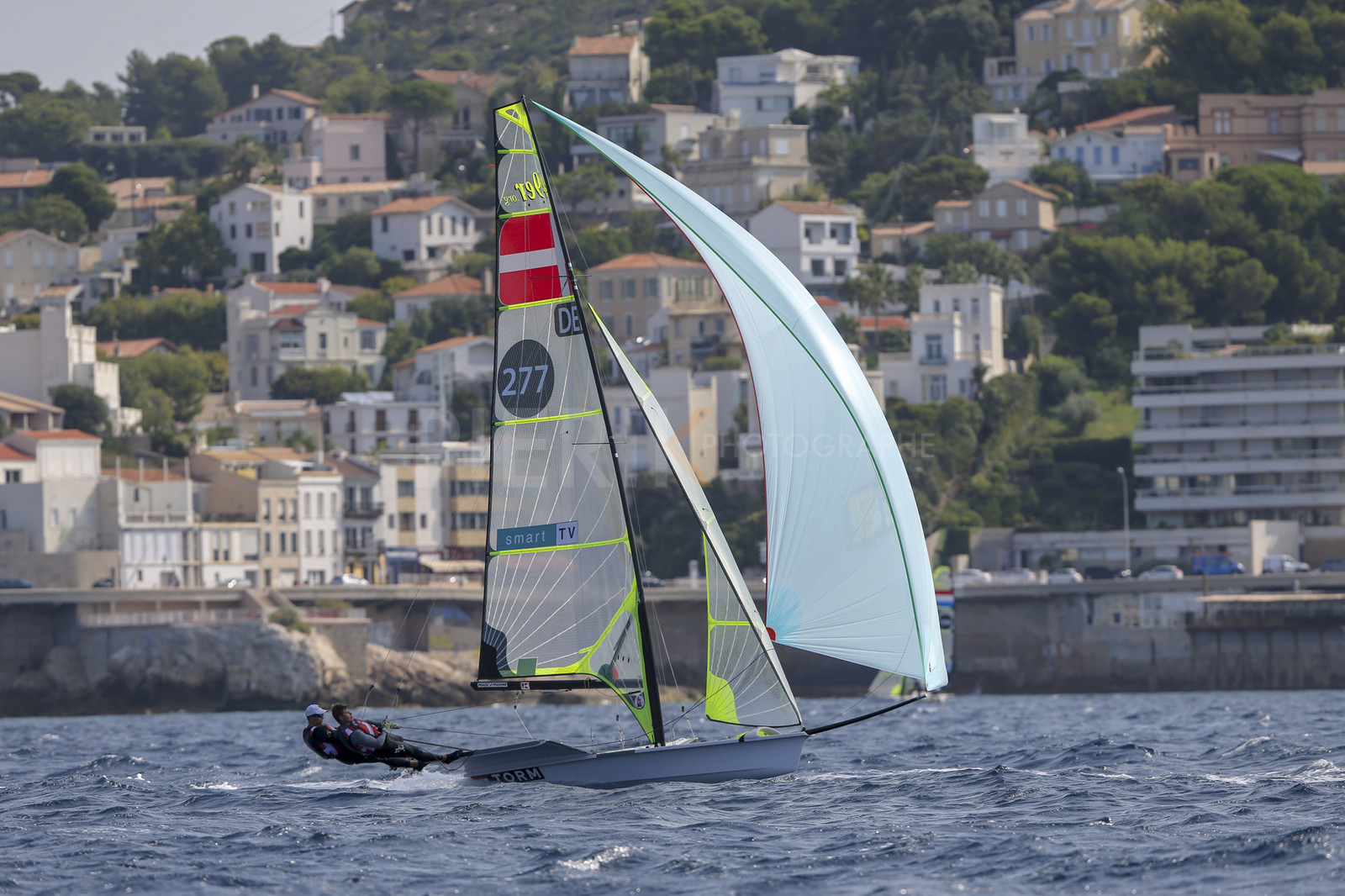 Marseille France is hosting more than 200 sailors from 28 nations for the 2018 Junior Worl Championship of 49er, 49erFX and Nacra 17. Held from 28 august to 1st september 2018. © Pierick Jeannoutot