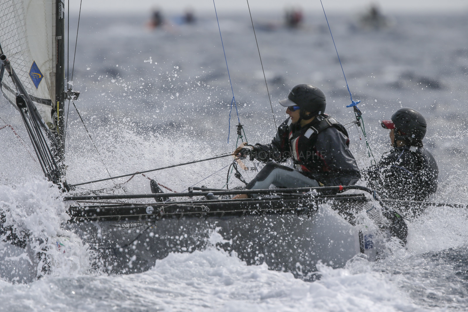 Marseille France is hosting more than 200 sailors from 28 nations for the 2018 Junior Worl Championship of 49er, 49erFX and Nacra 17. Held from 28 august to 1st september 2018. © Pierick Jeannoutot