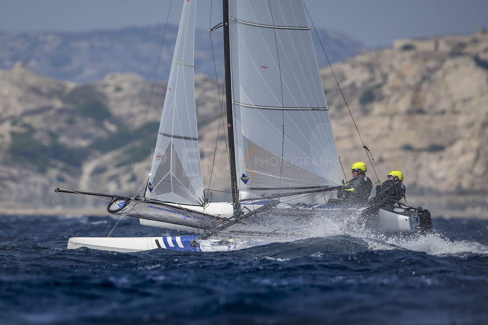 Marseille France is hosting more than 200 sailors from 28 nations for the 2018 Junior Worl Championship of 49er, 49erFX and Nacra 17. Held from 28 august to 1st september 2018. © Pierick Jeannoutot