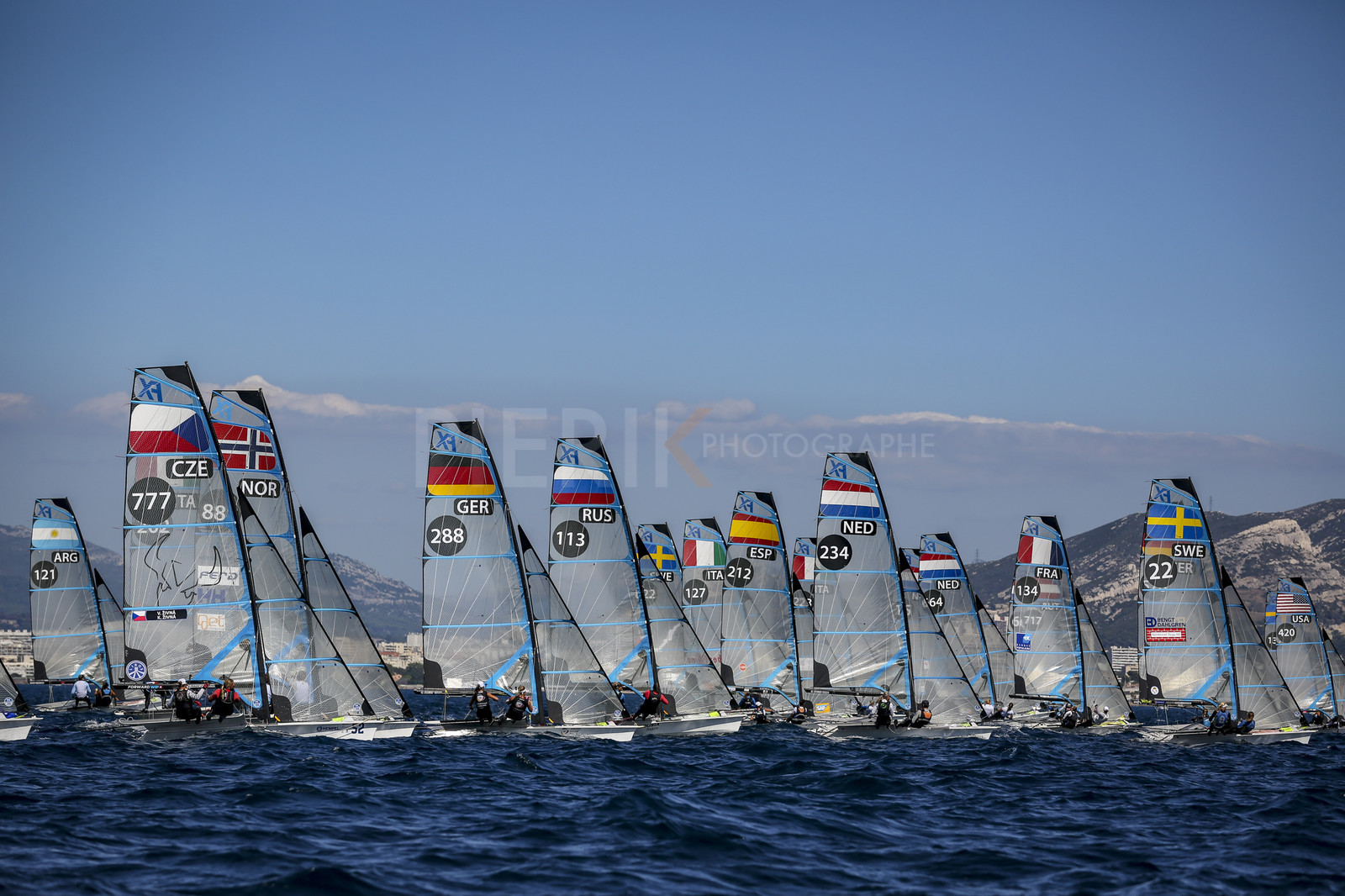Marseilles France is hosting more than 200 sailors from 28 nations for the 2018 Junior Worl Championship of 49er, 49erFX and Nacra 17. Held from 28 august to 1st september 2018. © Pierick Jeannoutot