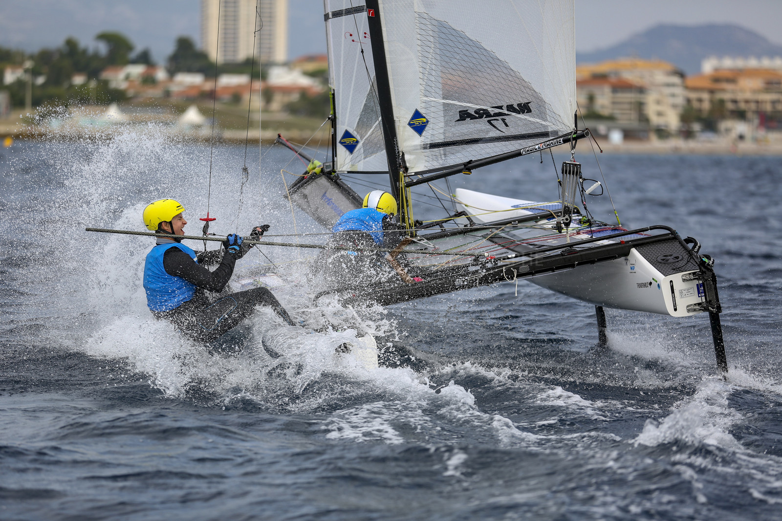 Marseille France is hosting more than 200 sailors from 28 nations for the 2018 Junior Worl Championship of 49er, 49erFX and Nacra 17. Held from 28 august to 1st september 2018. © Pierick Jeannoutot