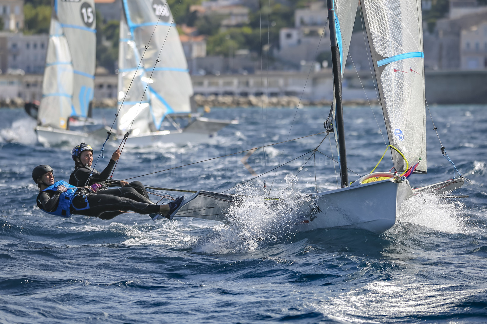 Marseille France is hosting more than 200 sailors from 28 nations for the 2018 Junior Worl Championship of 49er, 49erFX and Nacra 17. Held from 28 august to 1st september 2018. © Pierick Jeannoutot