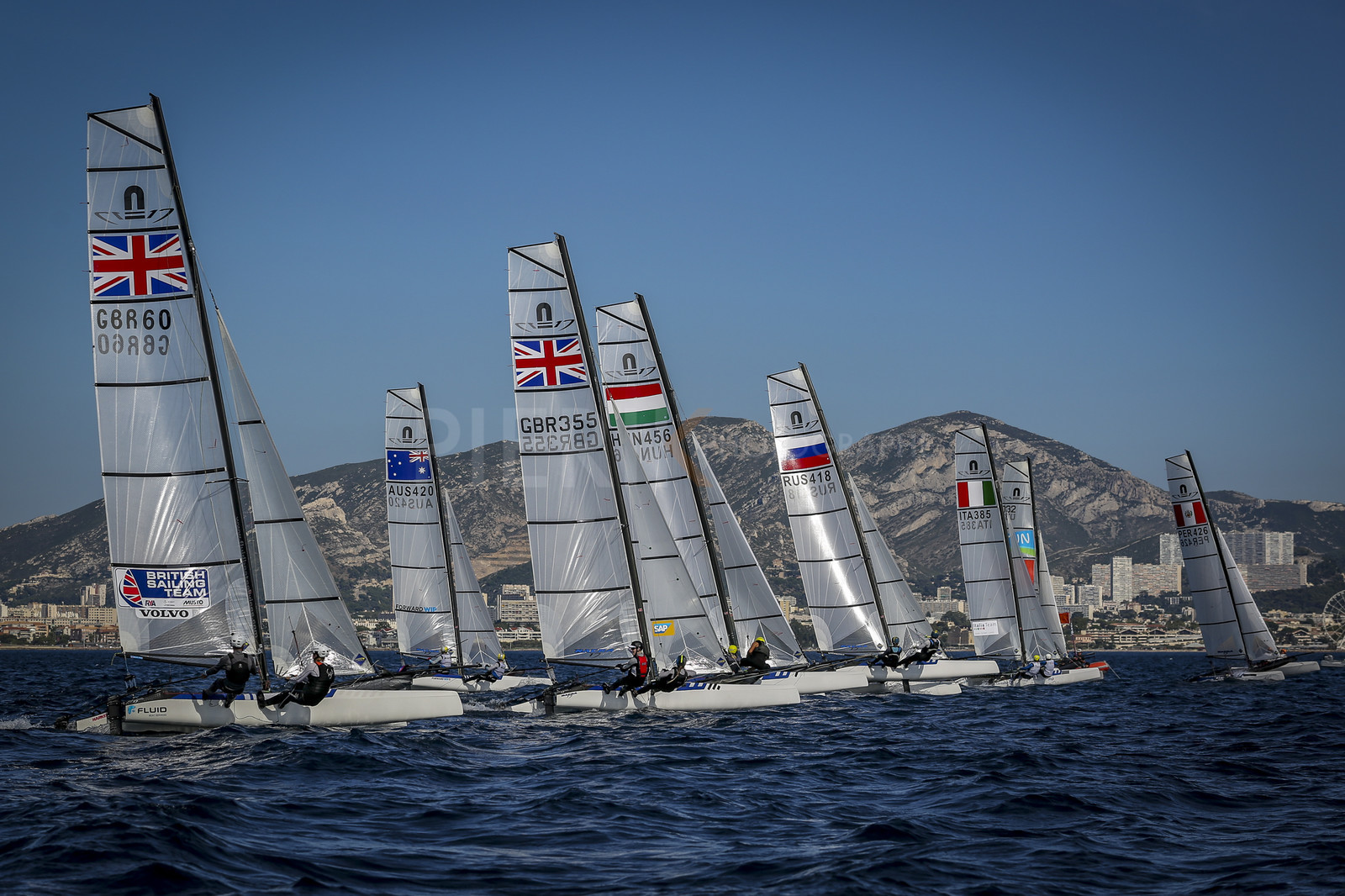 Marseilles France is hosting more than 200 sailors from 28 nations for the 2018 Junior Worl Championship of 49er, 49erFX and Nacra 17. Held from 28 august to 1st september 2018. © Pierick Jeannoutot