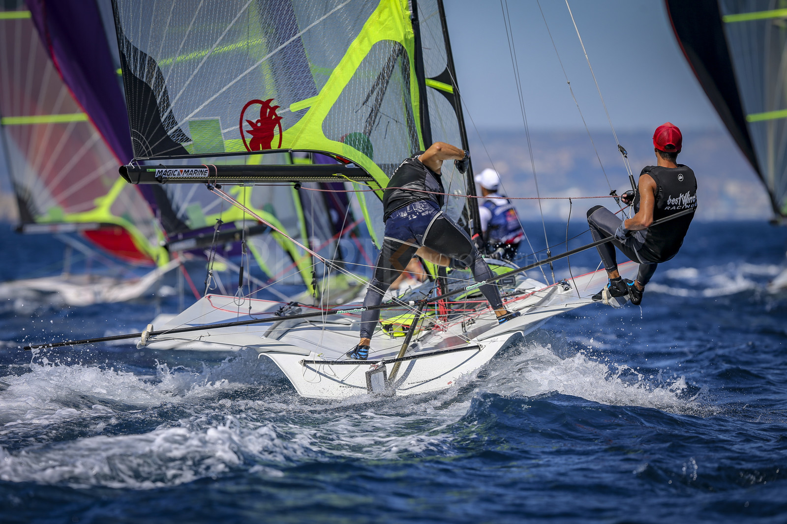Marseilles France is hosting more than 200 sailors from 28 nations for the 2018 Junior Worl Championship of 49er, 49erFX and Nacra 17. Held from 28 august to 1st september 2018. © Pierick Jeannoutot
