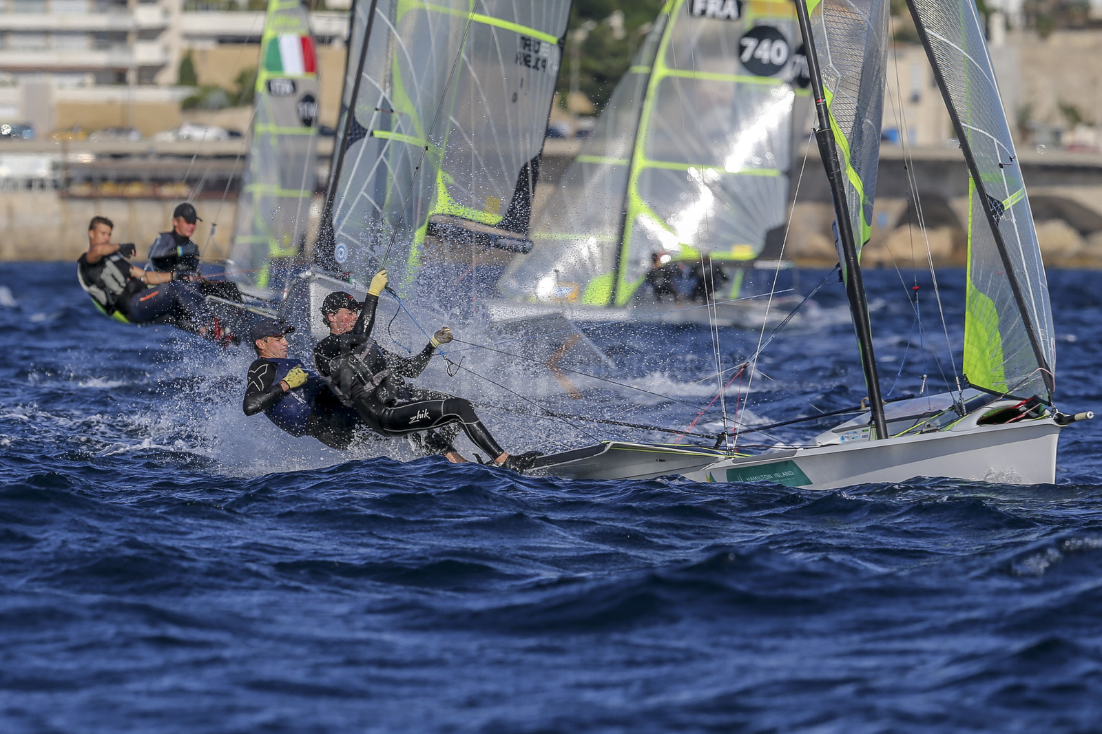 Marseille France is hosting more than 200 sailors from 28 nations for the 2018 Junior Worl Championship of 49er, 49erFX and Nacra 17. Held from 28 august to 1st september 2018. © Pierick Jeannoutot