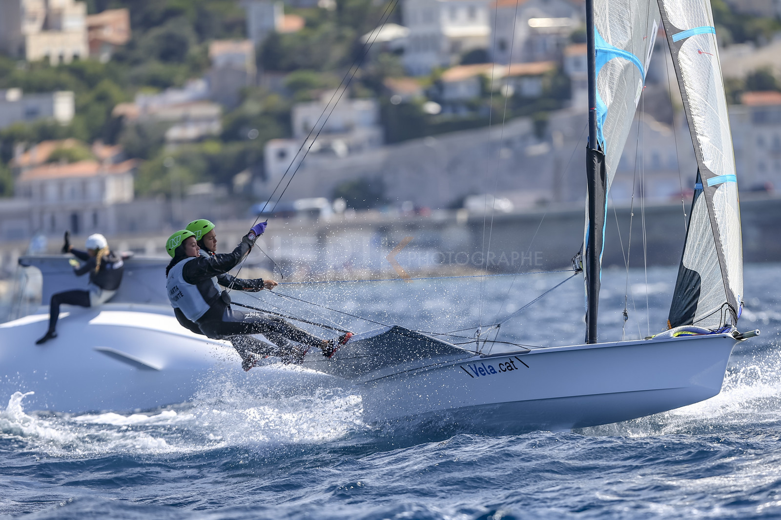 Marseille France is hosting more than 200 sailors from 28 nations for the 2018 Junior Worl Championship of 49er, 49erFX and Nacra 17. Held from 28 august to 1st september 2018. © Pierick Jeannoutot
