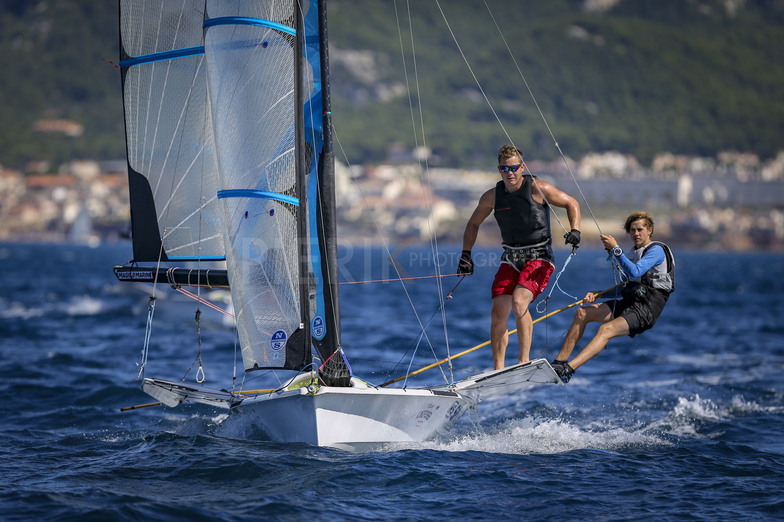 Marseilles France is hosting more than 200 sailors from 28 nations for the 2018 Junior Worl Championship of 49er, 49erFX and Nacra 17. Held from 28 august to 1st september 2018. © Pierick Jeannoutot