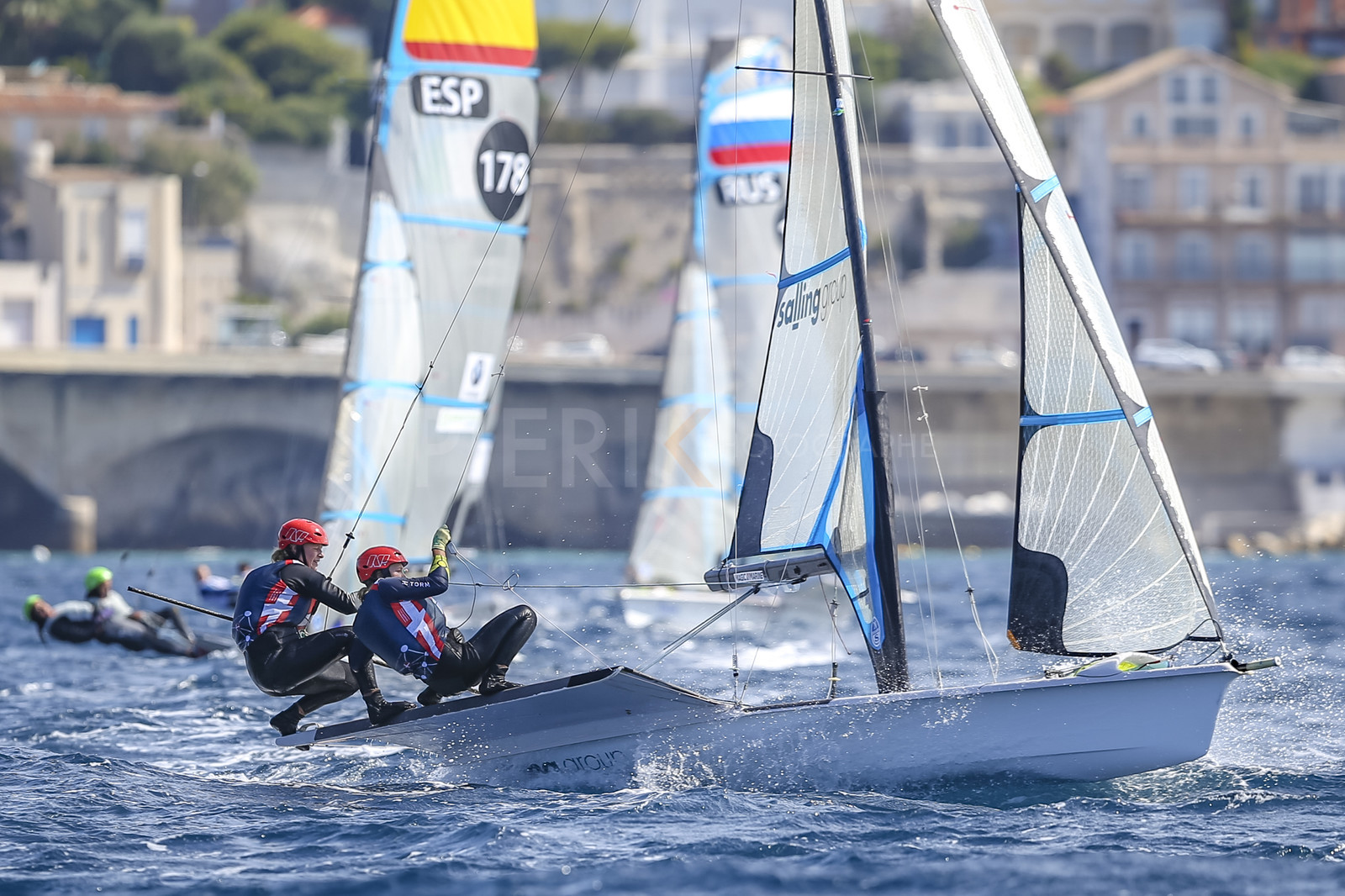Marseille France is hosting more than 200 sailors from 28 nations for the 2018 Junior Worl Championship of 49er, 49erFX and Nacra 17. Held from 28 august to 1st september 2018. © Pierick Jeannoutot