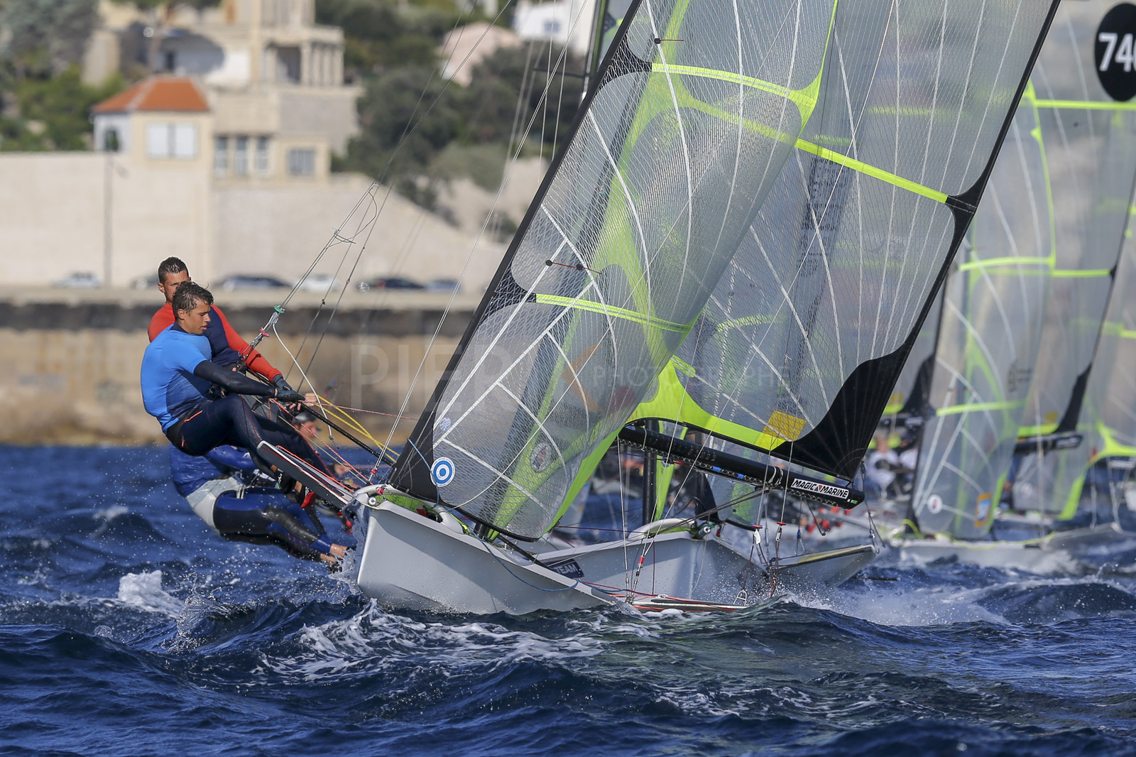 Marseille France is hosting more than 200 sailors from 28 nations for the 2018 Junior Worl Championship of 49er, 49erFX and Nacra 17. Held from 28 august to 1st september 2018. © Pierick Jeannoutot