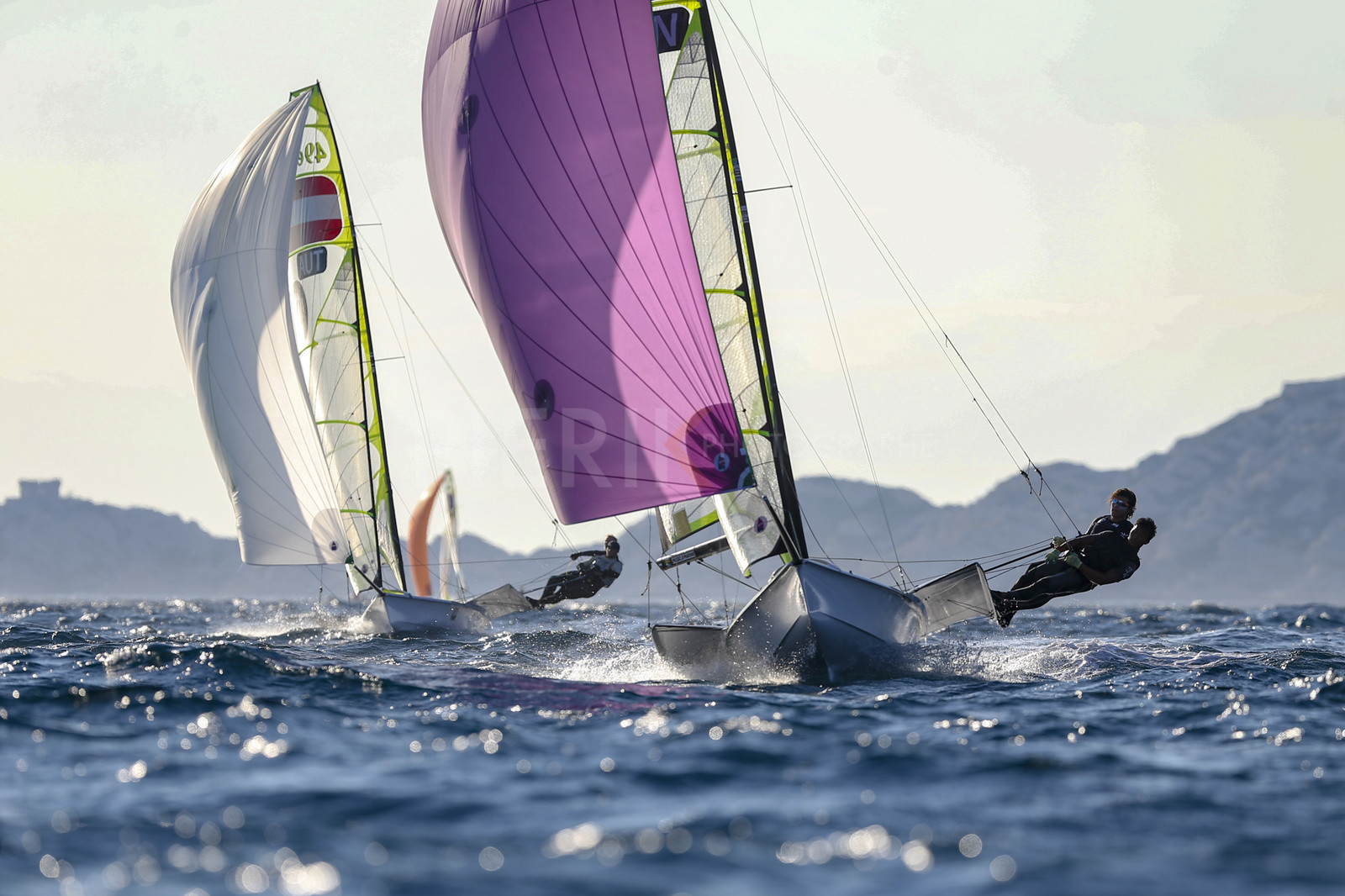 Marseille France is hosting more than 200 sailors from 28 nations for the 2018 Junior Worl Championship of 49er, 49erFX and Nacra 17. Held from 28 august to 1st september 2018. © Pierick Jeannoutot