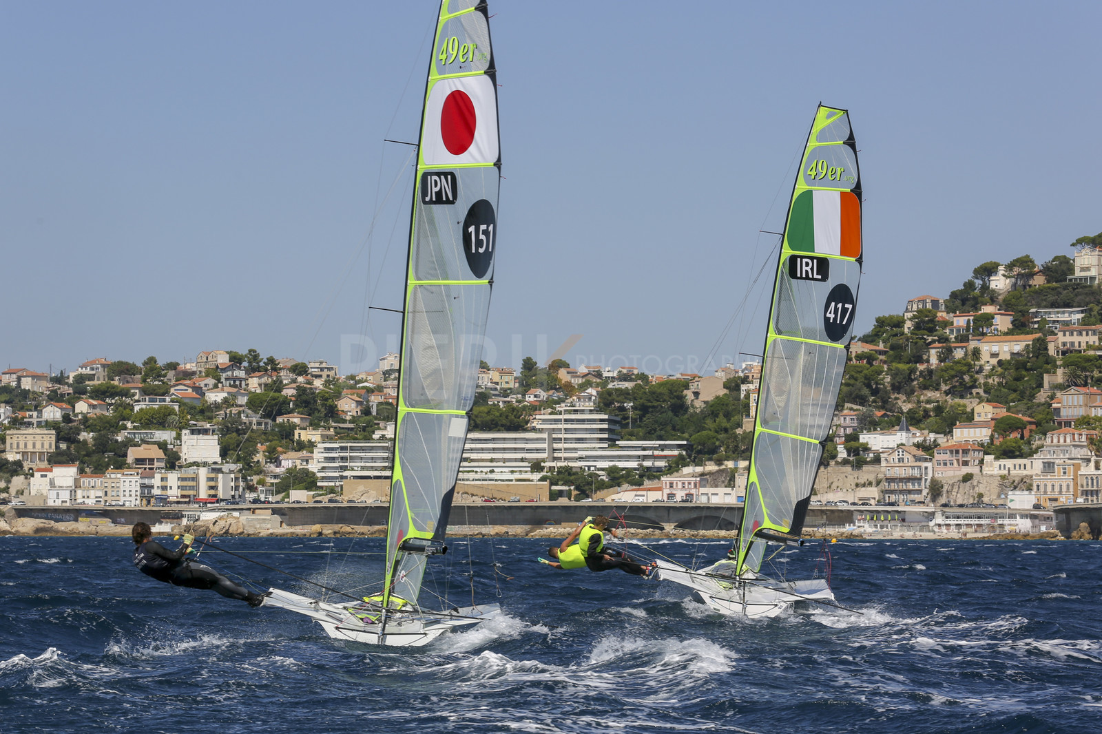 Marseille France is hosting more than 200 sailors from 28 nations for the 2018 Junior Worl Championship of 49er, 49erFX and Nacra 17. Held from 28 august to 1st september 2018. © Pierick Jeannoutot