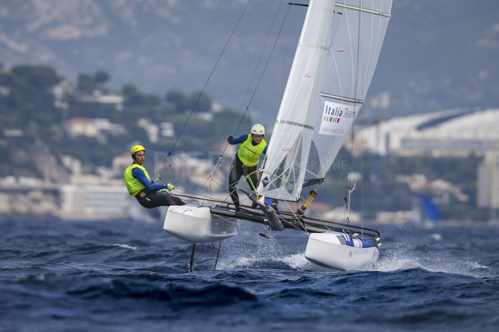 Marseille France is hosting more than 200 sailors from 28 nations for the 2018 Junior Worl Championship of 49er, 49erFX and Nacra 17. Held from 28 august to 1st september 2018. © Pierick Jeannoutot