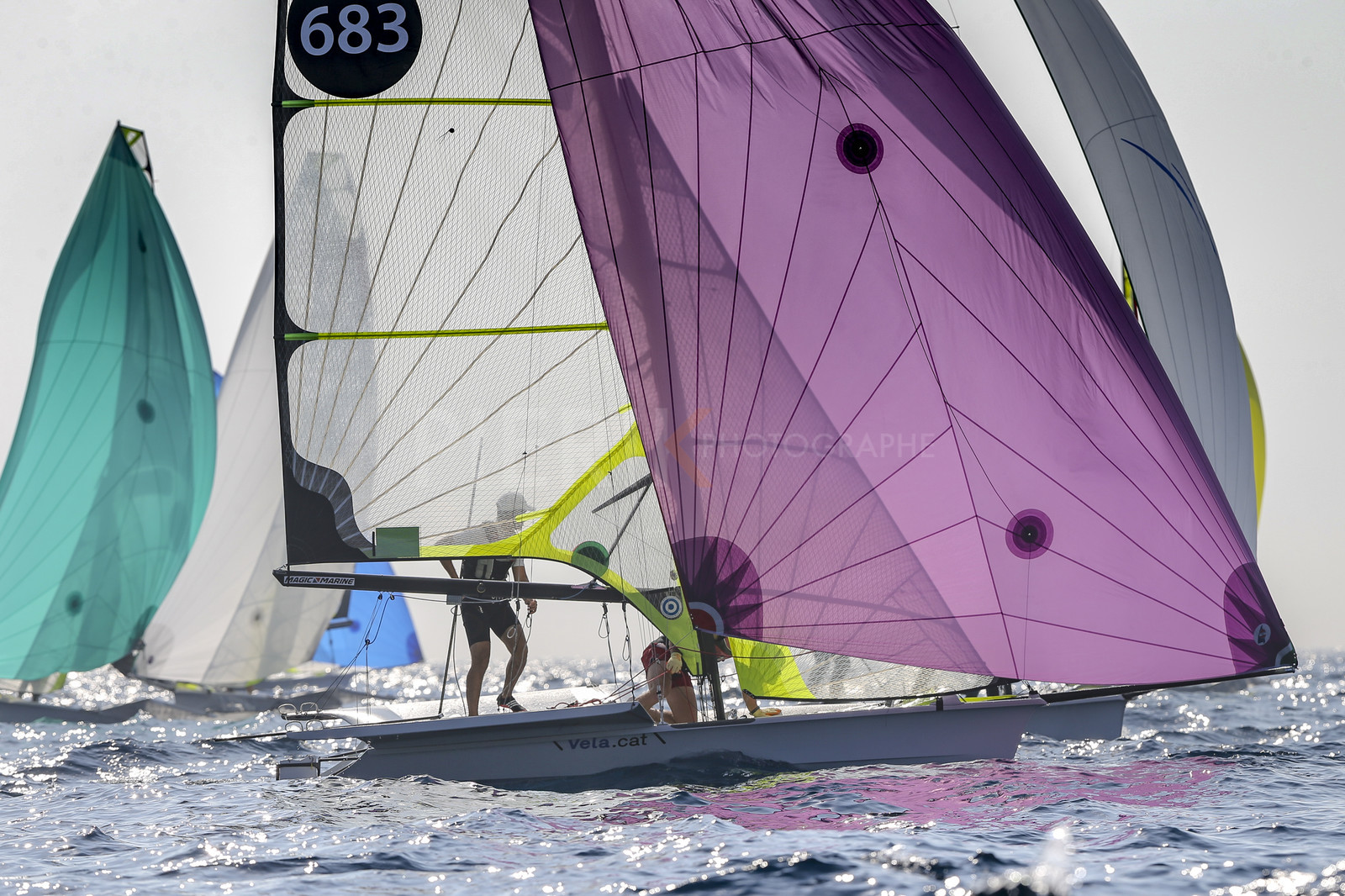 Marseilles France is hosting more than 200 sailors from 28 nations for the 2018 Junior Worl Championship of 49er, 49erFX and Nacra 17. Held from 28 august to 1st september 2018. © Pierick Jeannoutot