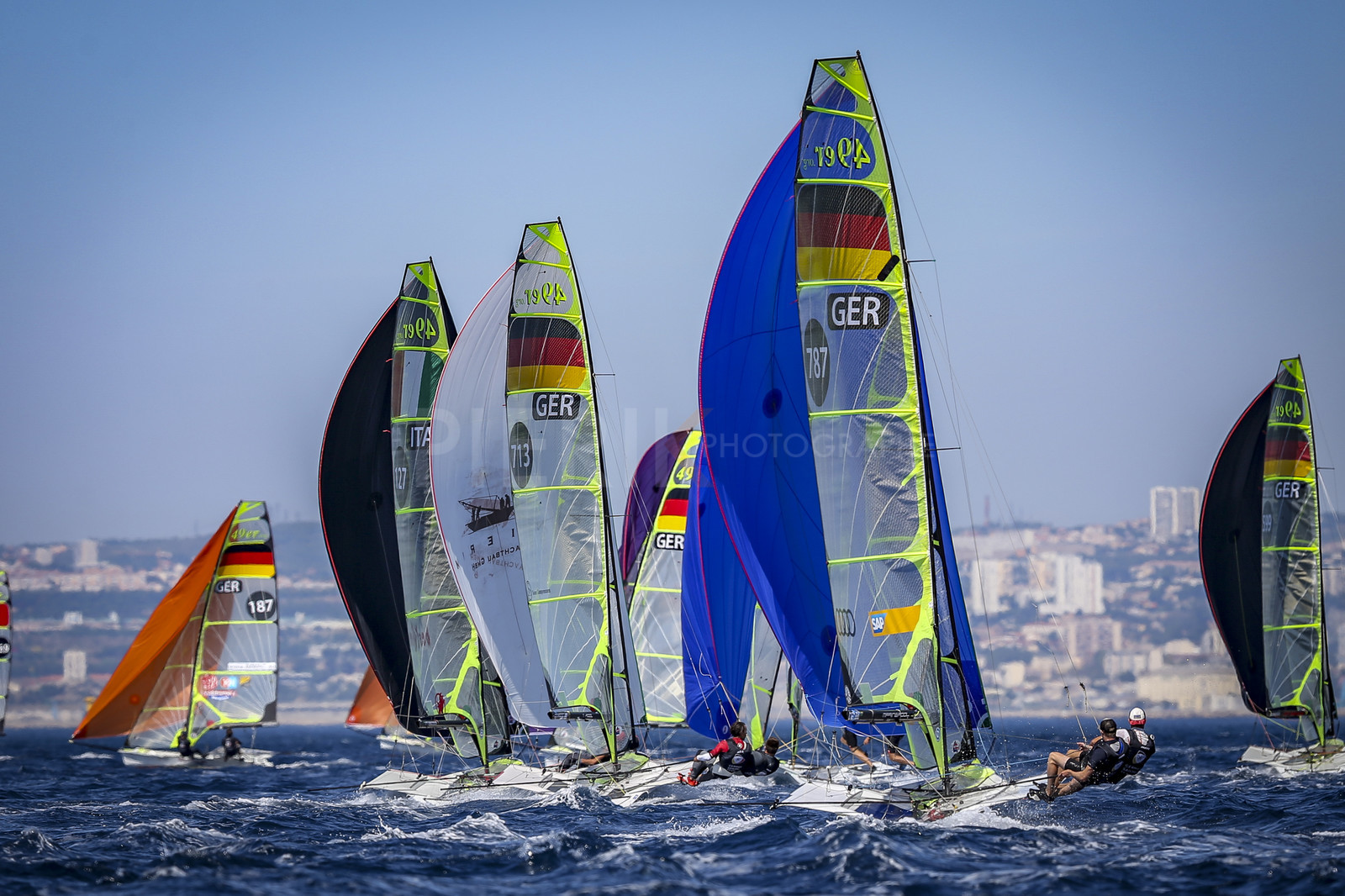 Marseilles France is hosting more than 200 sailors from 28 nations for the 2018 Junior Worl Championship of 49er, 49erFX and Nacra 17. Held from 28 august to 1st september 2018. © Pierick Jeannoutot