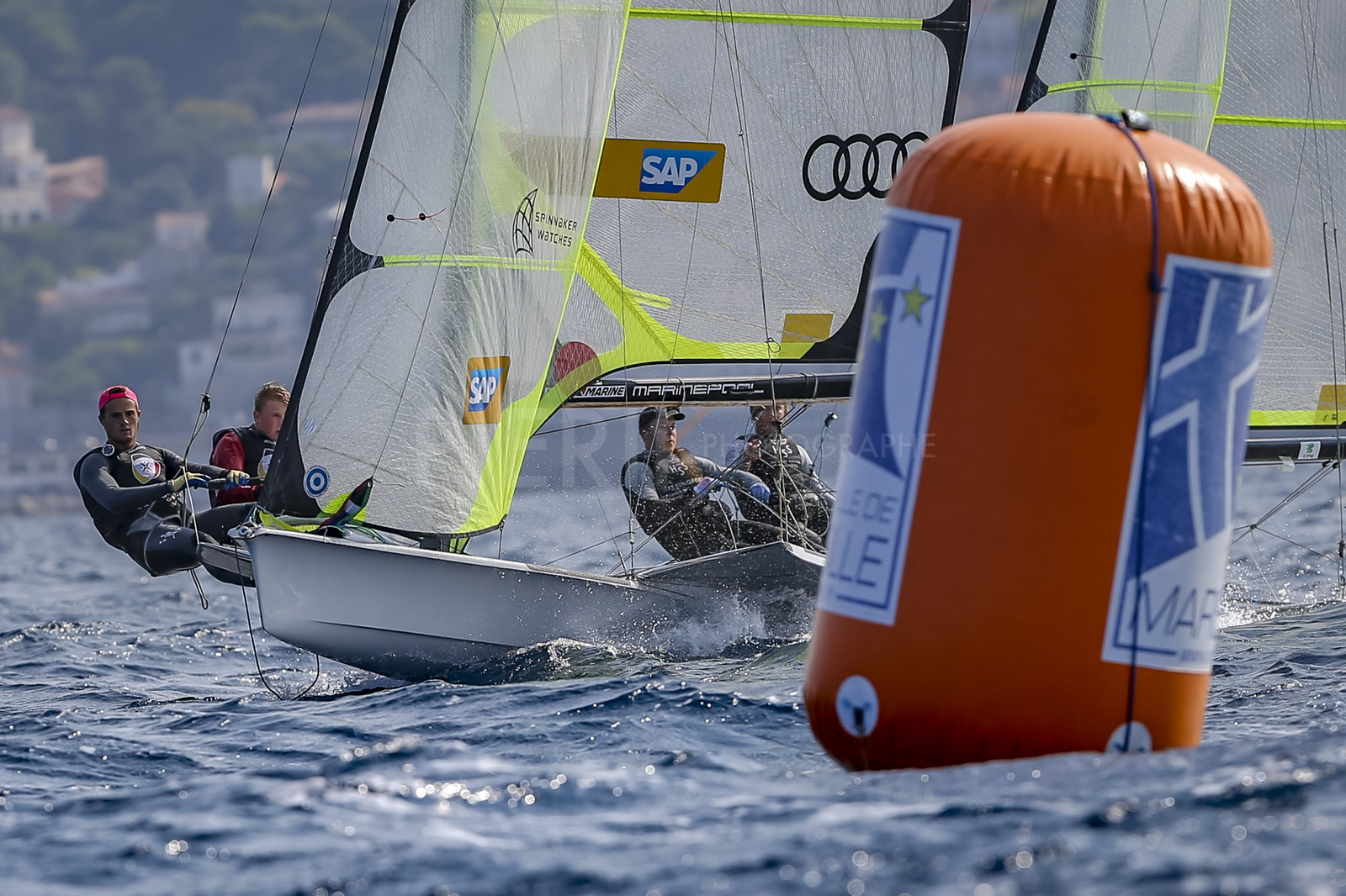 Marseille France is hosting more than 200 sailors from 28 nations for the 2018 Junior Worl Championship of 49er, 49erFX and Nacra 17. Held from 28 august to 1st september 2018. © Pierick Jeannoutot