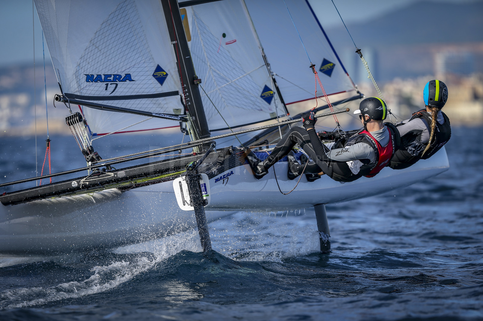 Marseilles France is hosting more than 200 sailors from 28 nations for the 2018 Junior Worl Championship of 49er, 49erFX and Nacra 17. Held from 28 august to 1st september 2018. © Pierick Jeannoutot