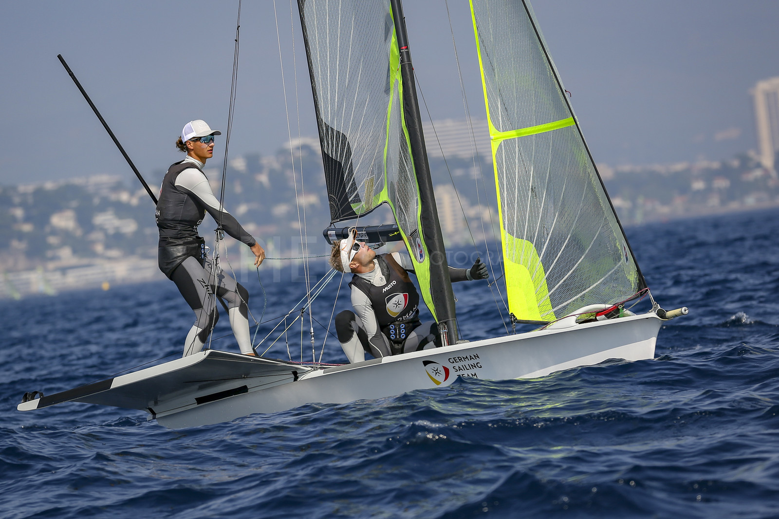 Marseilles France is hosting more than 200 sailors from 28 nations for the 2018 Junior Worl Championship of 49er, 49erFX and Nacra 17. Held from 28 august to 1st september 2018. © Pierick Jeannoutot