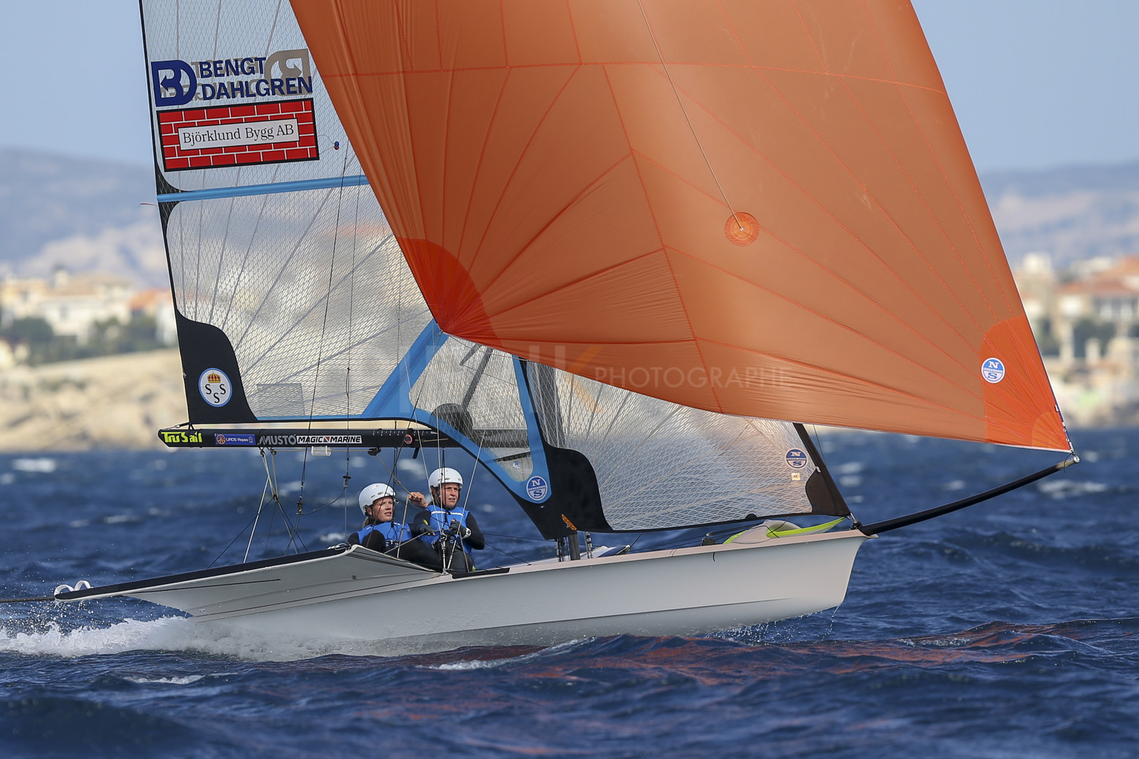 Marseille France is hosting more than 200 sailors from 28 nations for the 2018 Junior Worl Championship of 49er, 49erFX and Nacra 17. Held from 28 august to 1st september 2018. © Pierick Jeannoutot