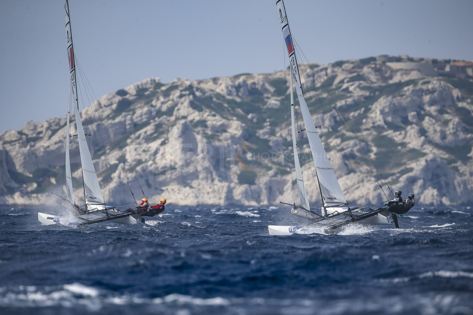 Marseille France is hosting more than 200 sailors from 28 nations for the 2018 Junior Worl Championship of 49er, 49erFX and Nacra 17. Held from 28 august to 1st september 2018. © Pierick Jeannoutot