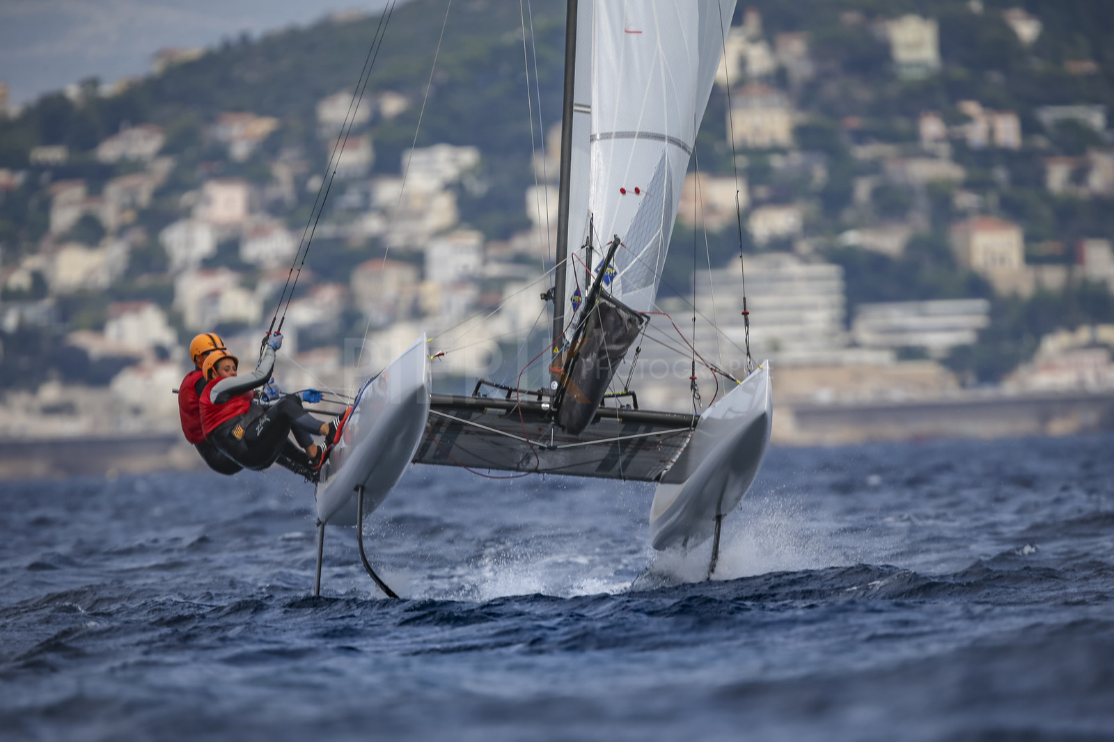 Marseille France is hosting more than 200 sailors from 28 nations for the 2018 Junior Worl Championship of 49er, 49erFX and Nacra 17. Held from 28 august to 1st september 2018. © Pierick Jeannoutot