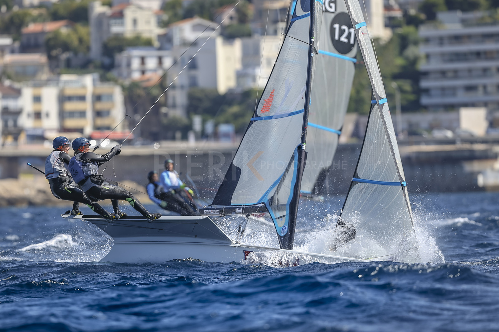 Marseille France is hosting more than 200 sailors from 28 nations for the 2018 Junior Worl Championship of 49er, 49erFX and Nacra 17. Held from 28 august to 1st september 2018. © Pierick Jeannoutot